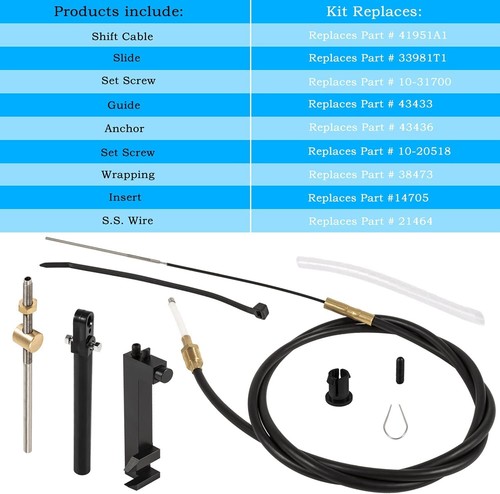 Kit de cable de cambio inferior 865436A02 para Mercruiser Alpha 1, Alpha 1 Gen 2, MC, MR - Imagen 10 de 10