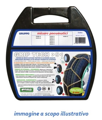 Catene Da Neve 9mm - Gruppo 90 - Omologate TUV/GS, CUNA E Önorm - Sistema Di Tensionamento Manuale - 5