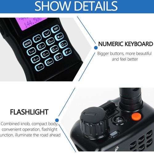 Baofeng Ar-152 Uhf/Vhf Walkies Talkie Set radio prosciutto bidirezionale lungo raggio 12000 mah - Foto 5 di 12