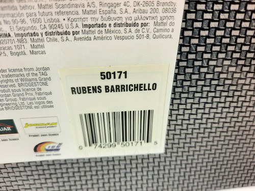 Hot Wheels F1 Ferrari F1-2000 #2 Barrichello launch version 2001 1/18 50171 - Foto 4 di 4