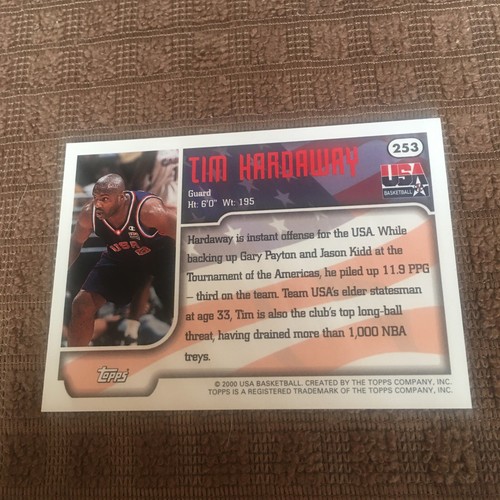 1999-00 Topps Tim Hardaway #253 HOF - Picture 3 of 3