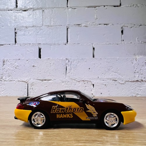 Porsche 911 Hawthorn Hawks AFL Promo Diecast Car Highspeed 1:43 High Speed - Picture 10 of 16