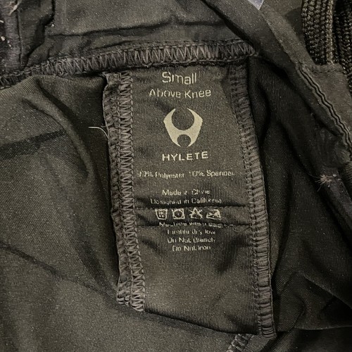 Hylete Above Knee Black Shorts S Blue Digital Camo Polyester Spandex Stretch - Picture 4 of 9
