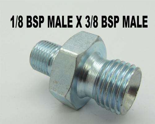 Hydraulic Adaptor Fitting Valve BSP Hose Inch Oil Equal MXM Air Water Adapter - Picture 4 of 17