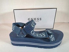 GUESS (size 8) Women's Avin Wedge Sandal -Blue *NEW*