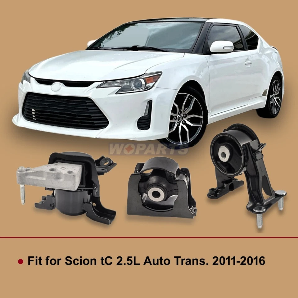 Juego de montaje de transmisión automática y motor de motor de 3 piezas apto para Scion tC 2011-2016 2,5 L Foto 2 de 4
