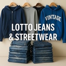 BOX STOCK LOTTO minimo 9Kg ABBIGLIAMENTO VintageUSATO UOMO/DONNA VINTAGE GRADO A