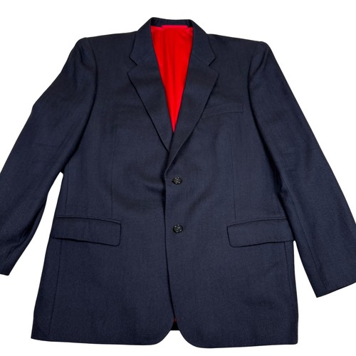 Holland & Sherry Cashmere Blazer Mode Elegante Mens Blue Size 48 - Picture 2 of 11