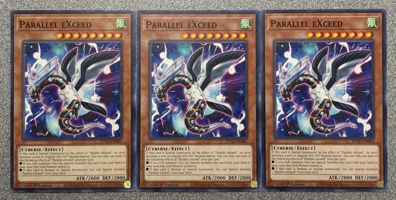 Parallel eXceed ETCO-EN001 (x3) Eternity Code Common 1st Edition NM