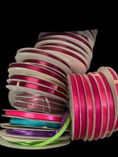 100 Yards 3/8 Single Face Single Side Satin Polyester Ribbon BURGUNDY MERLOT