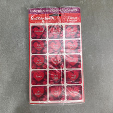 Stickety-Doo-Da American Greetings Stickers LOT OF 4 Valentines Day Heart VTG