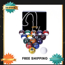 Billiard Balls Set Pool Table Balls Marble-Swirl Classic Style 16 Ball Set