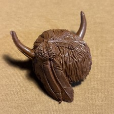 1960's-70's Marx Johnny West Geronimo Brown Buffalo Horn Head Dress