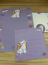 Lisa Frank Stationery Sheets  Envelope 3 Piece Set