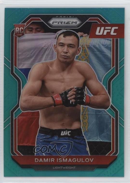 2021 Panini Prizm UFC Teal Prizm 1/49 Damir Ismagulov #60 Rookie RC 05ed