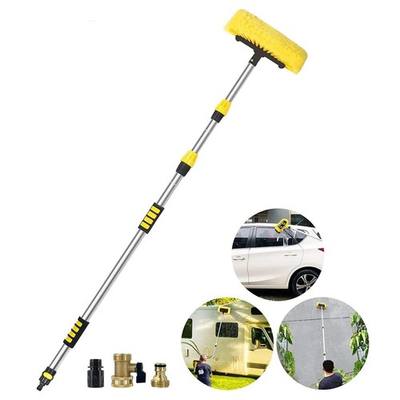 #ad 5 12 Foot 20 ft Reach Car Wash Brush with 12 Inch Soft Bristle On Off Switch ... $79.89