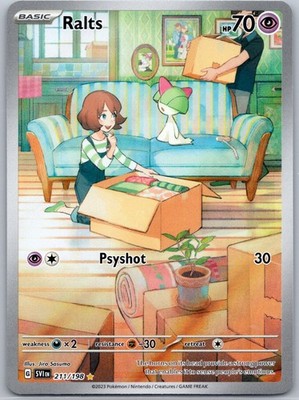 Ralts 211/198 SV01: Scarlet & Violet Base Set Illustration Rare Holo -NM