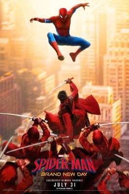 2026 Spiderman Brand New Day Movie Poster 11X17 Tom Holland  Zendaya Punisher  