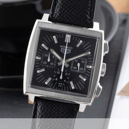 Tag Heuer Monaco Chronograph Stahl Automatik Herrenuhr Ref. CS2111.FC8119 B&P