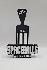 1980s Movie SPACEBALLS ACE Comb Pick Parady Sign Shelf Desk Art