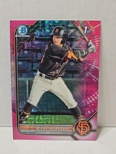 2022 Bowman Chrome Prospects Diego Velasquez #BCP-110 Fuchsia Refractor /199 RC