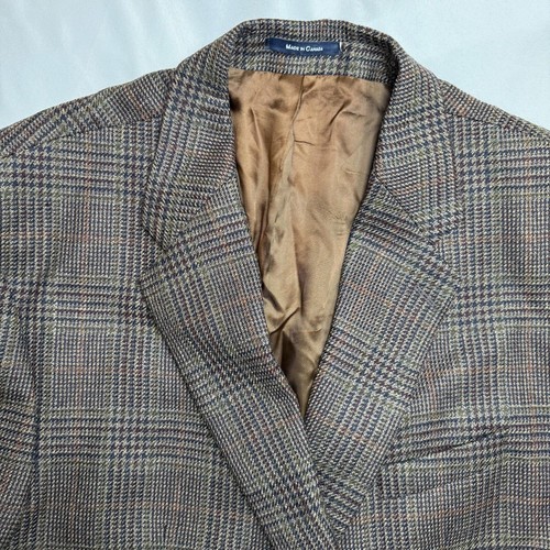 Blazer de lana de colección Chaps By Ralph Lauren para hombre Abrigo deportivo Chaqueta Glen Plaid 52 R - Imagen 2 de 12