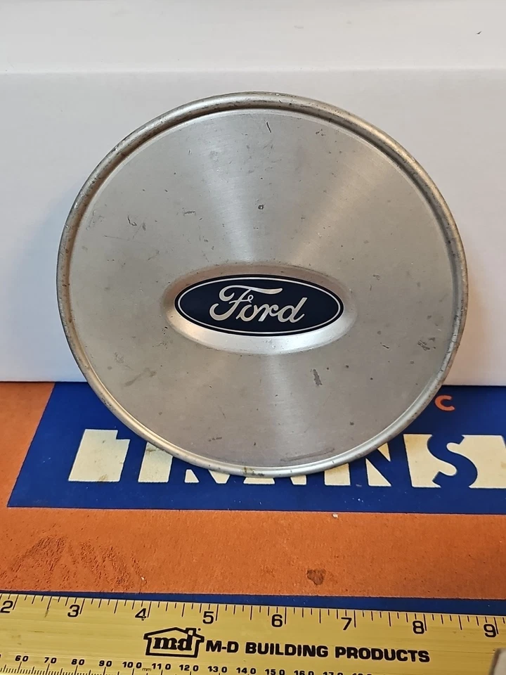 Ford Taurus 1986-1991 OEM 14" rueda tapa central plateada E6dc-1A096-AA Foto 4 de 4