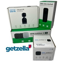 Blink Whole Home Security Camera Bundle   Outdoor 4, Doorbell  Pan-Tilt