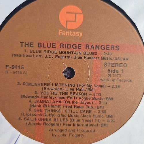 Blue Ridge Rangers - Blue Ridge Ranger (John Fogerty) - 1973 Fantasy F9415 - sehr guter Zustand + - Bild 3 von 4