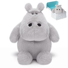 Hippo Stuffed Animal, Ultra-Soft 14" Plush Toy, Gift Box Packing