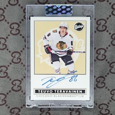 Upper Deck 2024-25 Clear Cut Teuvo Teravainen Vintage Auto #VA-TV Blackhawks