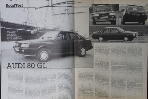 Original 1984 Motor extracted mag road test: AUDI 80 GL
