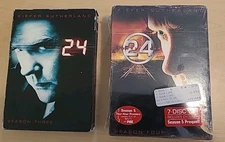 24 TV series DVD Set,Kiefer Sutherland Seasons 3 and 4,Sealed (4), Used (3)