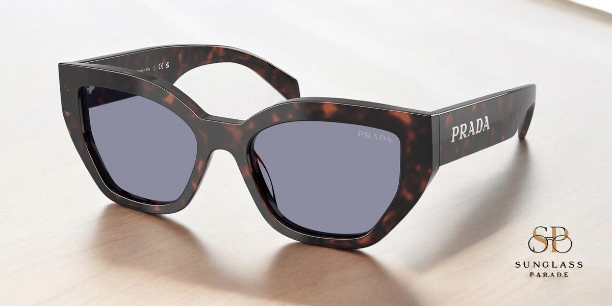 New PRADA Sunglasses Brown Root Tortoise Butterfly Brown Lens PR A02S Prada Sunglasses 17N09Z Root Tortoise - eye-oo.com main image 3