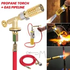 MAPP propane Gas Welding Torch Plumbing Soldering Mini Torch with 1.6m Hose