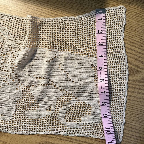 Vintage Crochet Doilie Doily Lion Design - Bild 7 von 7