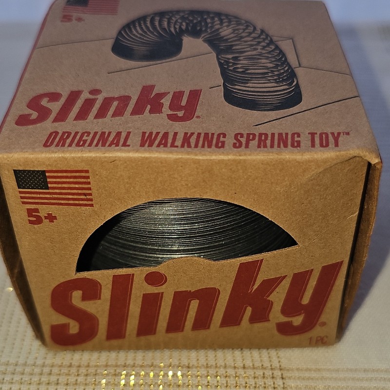 Alex Brands Original Slinky Metal Walking Spring Toy Retro Kraft Box USA New