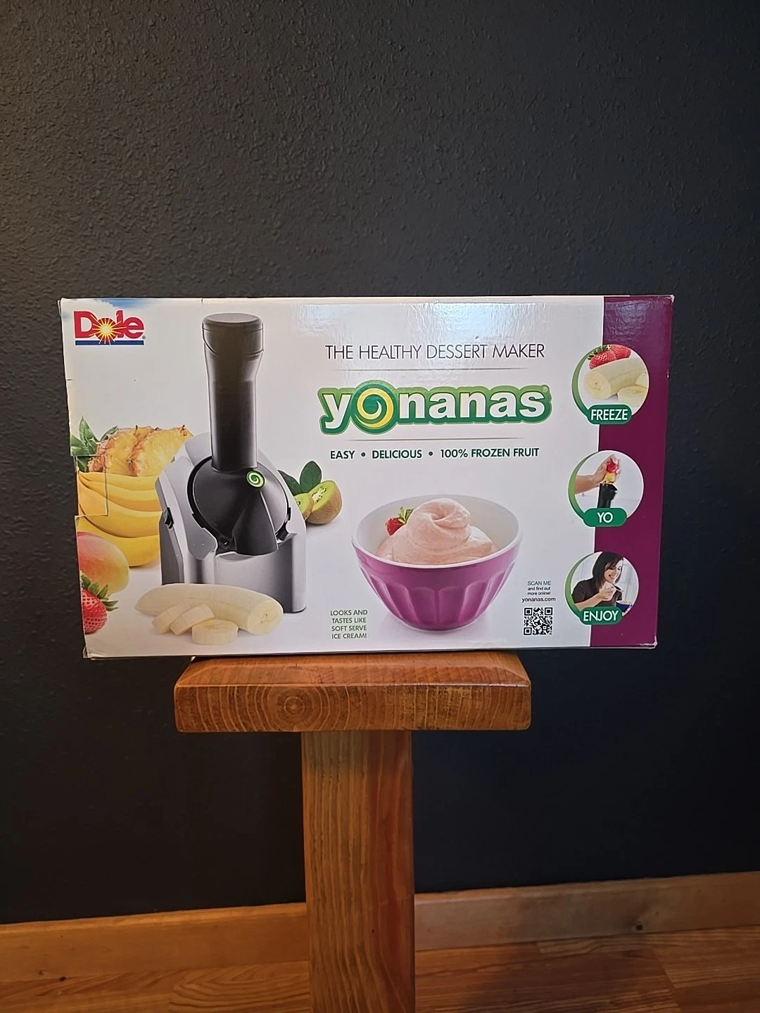 Dole Yonanas The Healthy Dessert Maker 100% Frozen Fruit Turns Into Soft Serve