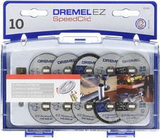 Dremel 2615S690JA EZ SpeedClic Set di Accessori 10 Dischi da Taglio e 1 Perno EZ