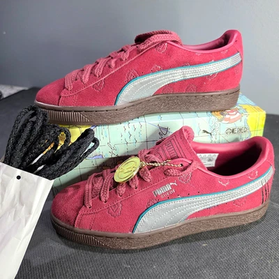 Unisex 5.5 Puma Suede x One Piece Red Haired Shanks Team Regal Red 396521-01 - Image 1 of 4