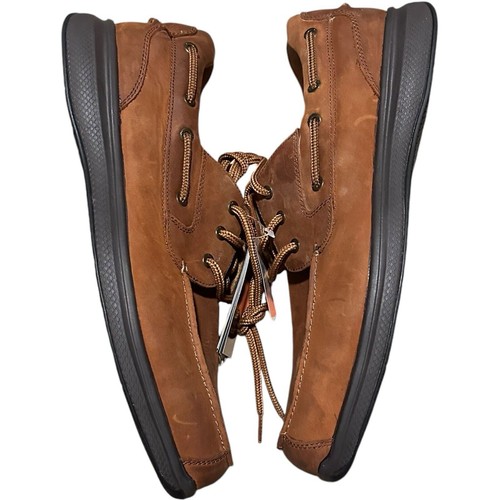 Florsheim Bayside Work Shoes Steel Toe Boat Shoe Size 14D Slip Oil Resisting - Picture 3 of 10
