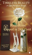 Infinity Rose Dipped In 24K Gold