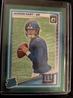 2025 Panini Donruss - Rated Rookie Jaxson Dart #273 Optic Green Hyper (RC)