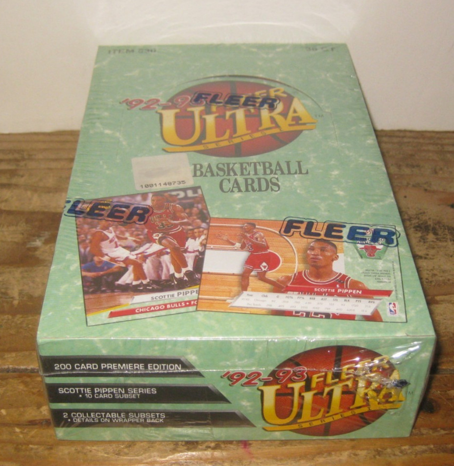 1992-93 FLEER ULTRA SERIES 1 BASKETBALL FACTORY SEALED 36 PACK BOX NBA