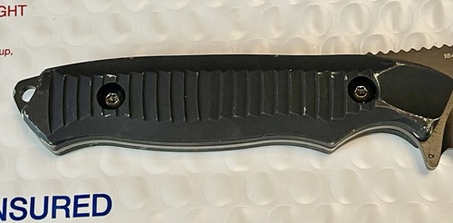 Benchmade Nimravus 140SBK Black Aluminum Scales 154CM Fixed Combination Blade - Picture 11 of 13