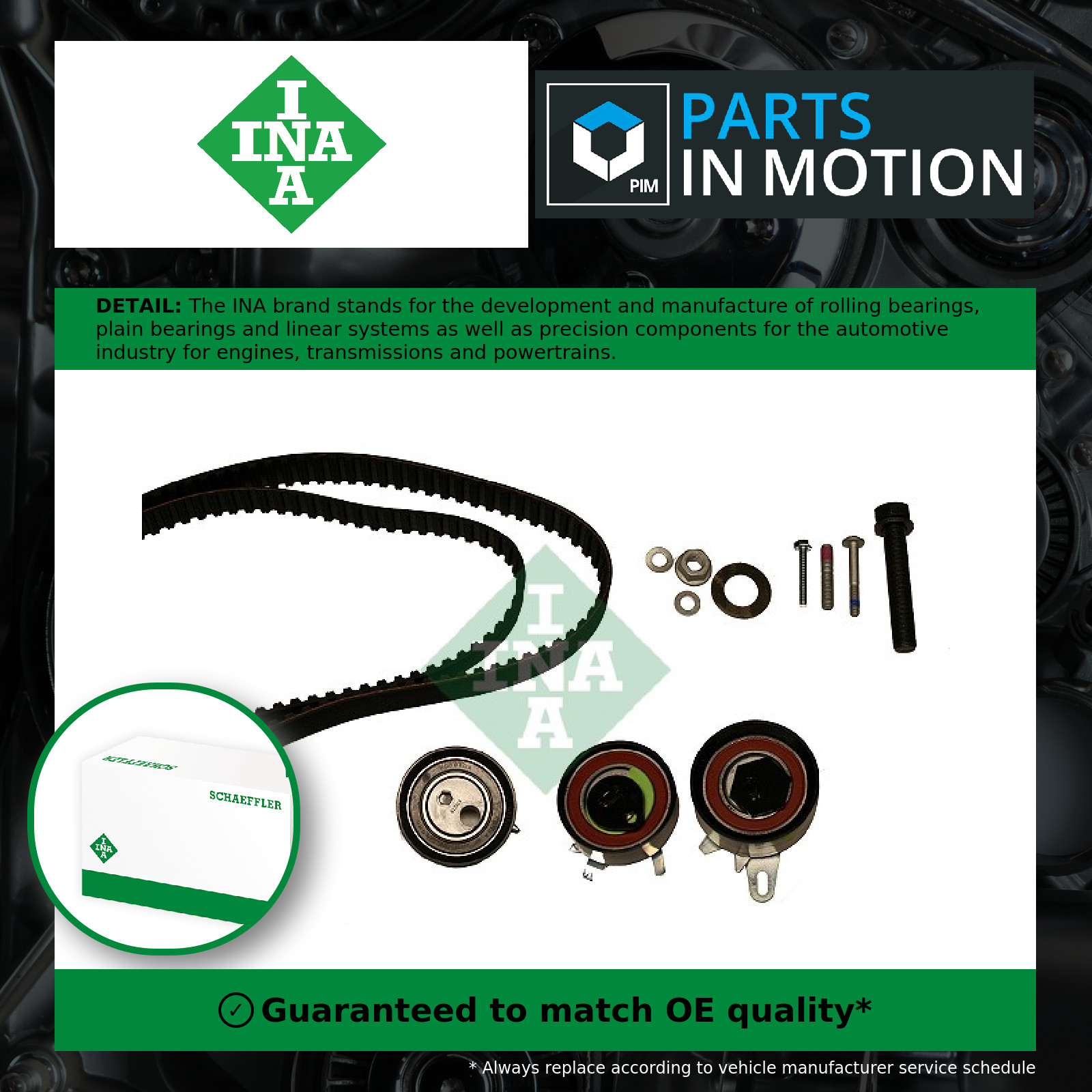 Timing Belt Kit fits VW CARAVELLE Mk4 2.5D 95 to 03 ACV Set INA 046109119 New