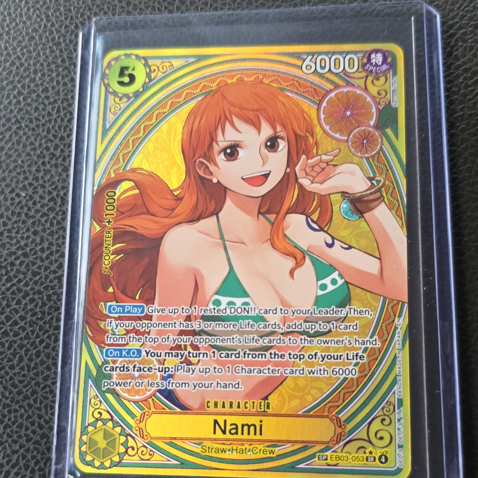 Bandai Nami Special Edition Foil EB03-053 Extra Booster One Piece CCG Heroines