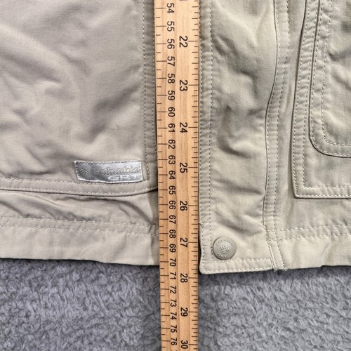 Columbia Fishing Vest Mens Large Beige GRT Omni Dry Utility Hiking Pockets - Picture 11 of 13