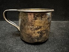 Vintage Sterling Silver International Silver Co. Baby Cup With Handle