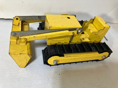 Structo Bulldozer Yellow Construction Loader Pressed Steel Vintage - Picture 6 of 10